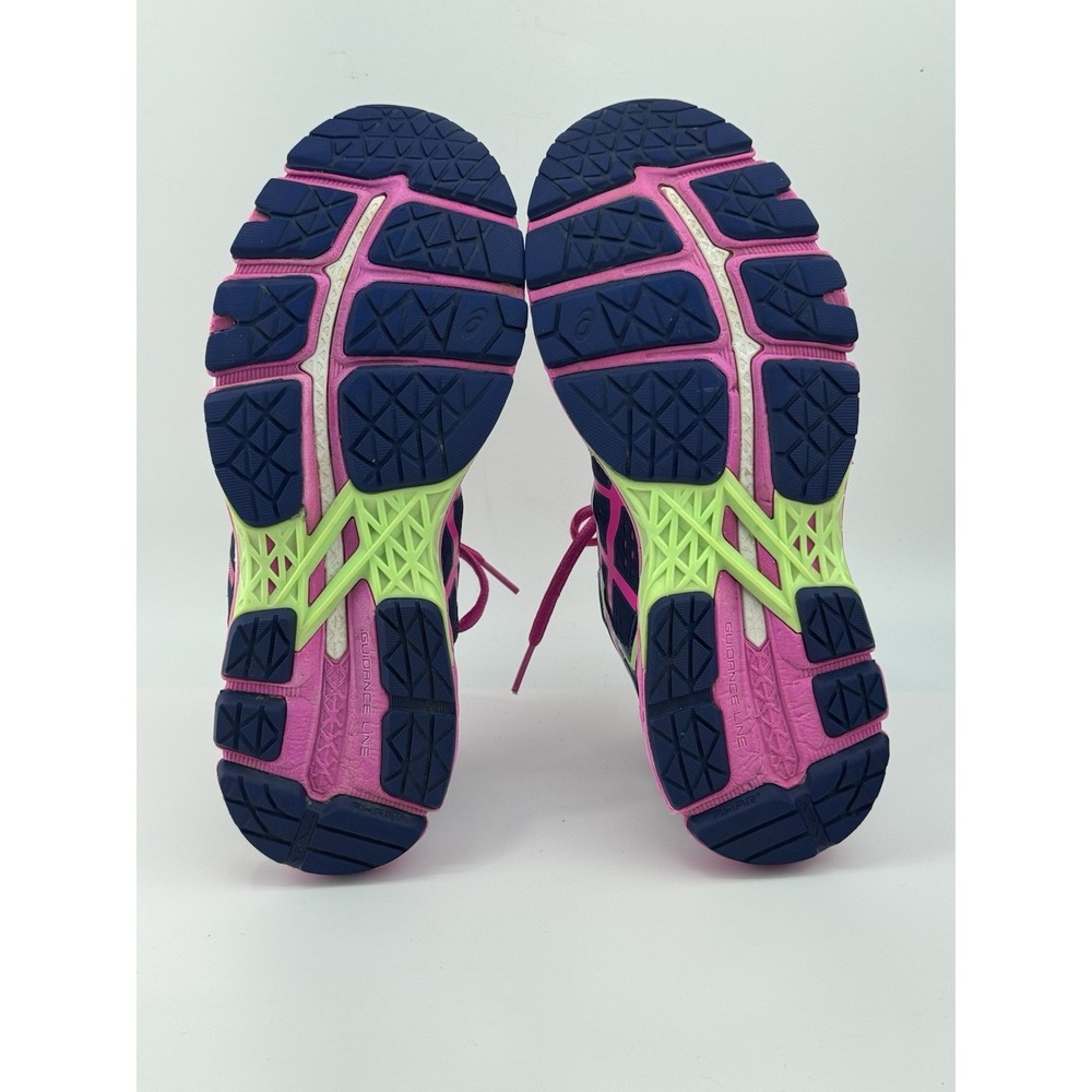 ASICS GEL-Kayano 22 Navy Pink Athletic Sneakers Knit Low Top T598N (D) Size 9 - Picture 8 of 10